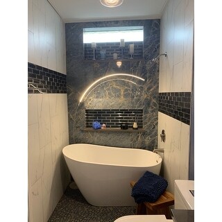 Vanity Art 54 7 Inch Freestanding Acrylic Bathtub 55 X 28 Overstock 26443983